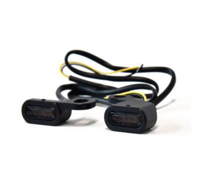 Motorcycle Storehouse LED Front Turn Signals Black for Harley-Davidson 577090