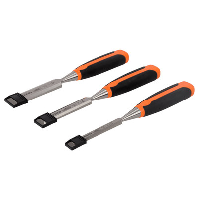 Bahco 3-teiliges Holzmeißel-Set 12, 18 und 25 mm 424P-S3-EUR