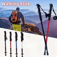 1pc Foldable Ultralight Trekking Pole Shock-Absorbing Hiking Stick - NEW