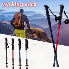 1pc Foldable Ultralight Trekking Pole Shock-Absorbing Hiking Stick - NEW