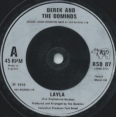 Derek & The Dominos / Eric Clapton - Layla / Wonderful Tonight (Live) (7'', Si...