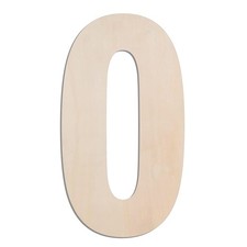17 Inch Large Wooden Letter O 1/4 in Thick Big Wood Letter for Crafts and Wal...