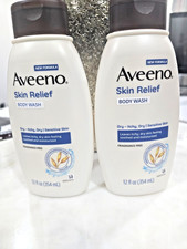 AVEENO Skin Relief Body Wash Fragrance Free 12 oz Each Triple Oat 2 for 10.00
