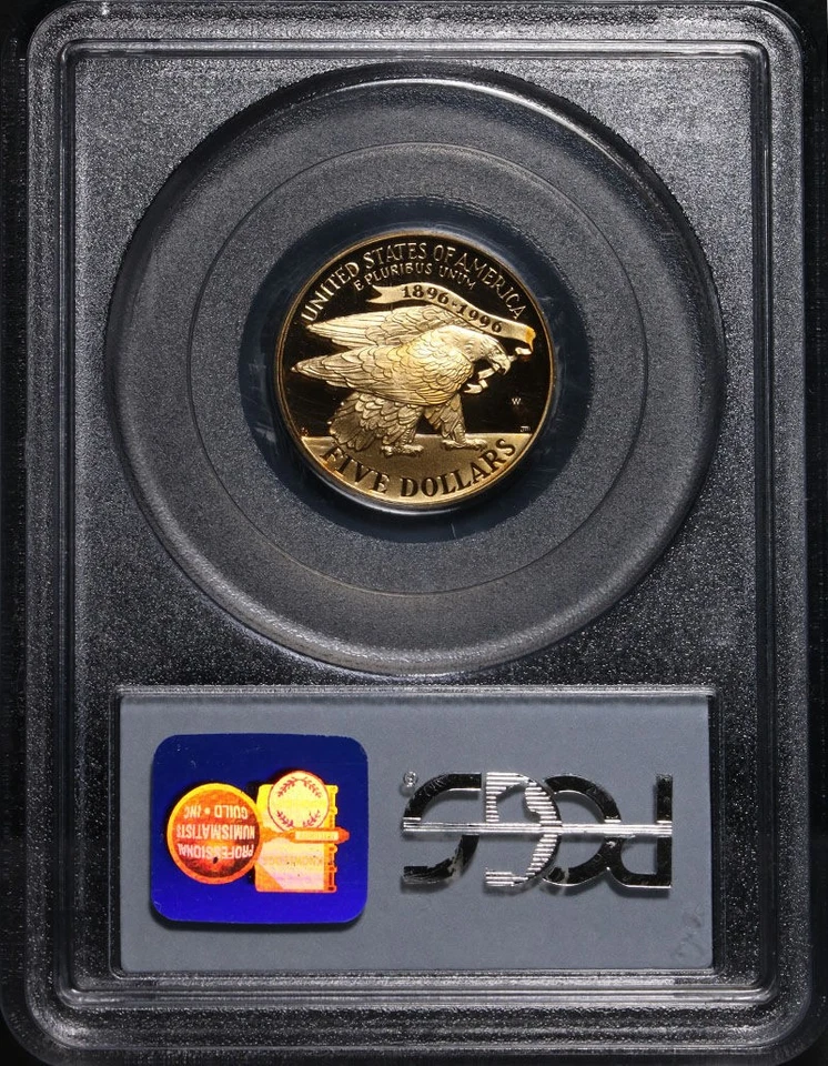 1995-W Stadium Commem Gold $5 PCGS PR69 Deep Cameo - Blue Label - STOCK - Image 4 of 4