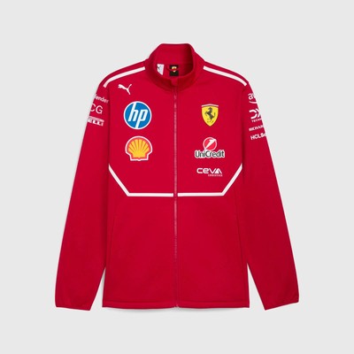 Scuderia Ferrari F1 2025 Men's Team Softshell Jacket Dark