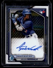2024 Bowman Chrome Arjun Nimmala Auto Toronto Blue Jays