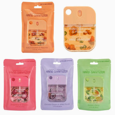 Wish Hand Sanitizer Coconut, Dragonfruit,Citrus, Salted Caramel) Size: 1.2 oz