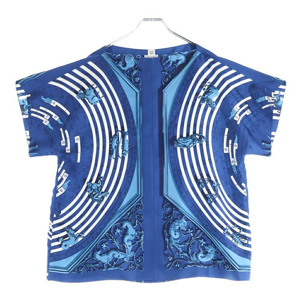 HERMES Size36 Constellation Pattern Silk Scarf Sh… - image 1