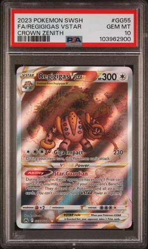 Pokemon Regigigas VSTAR Sword Shield Crown Zenith GG55/GG70 PSA 10