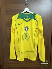 Brasil Nike 2006 Maglia Home Vintage Manica Lunga Ronaldinho Era