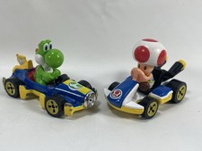 2018 HOT WHEELS NINTENDO YOSHI MACH 8 MARIO KART CAR And Toad Standard Kart