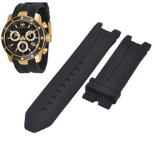 UF6 Collection TM-615005 24mm Black Rubber Strap For Technomarine