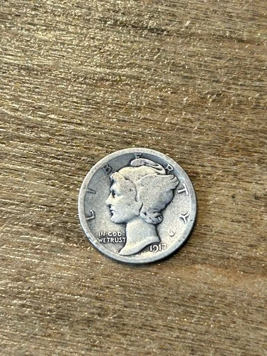 1917 Mercury Dime VG
