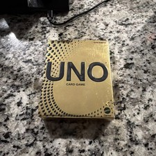 2025 Mattel UNO GOLD Edition Card Game - Premium GOLD Foil Cards - New