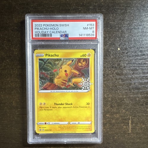 Pikachu graded PSA 8 for sale on eBay