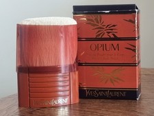 YVES SAINT LAURENT OPIUM POWDER BODY BRUSH A RARE VINTAGE CLASSIC