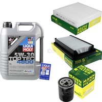 Mann Inspektionspaket 5L Liqui Moly Top Tec 5W-30 FüR Suzuki SX4 1.6 VVT 4X4 1.5