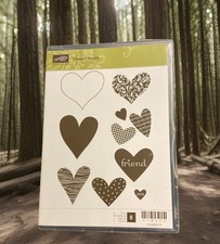 Stampin' Up   I Heart Hearts  118571 Stamp Set Of 8, Valentines, Love Family