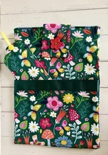 Fabric Cozy Book Cover / Book Sleeve with Bookmark/ tablet pouch/ Ipad pouch