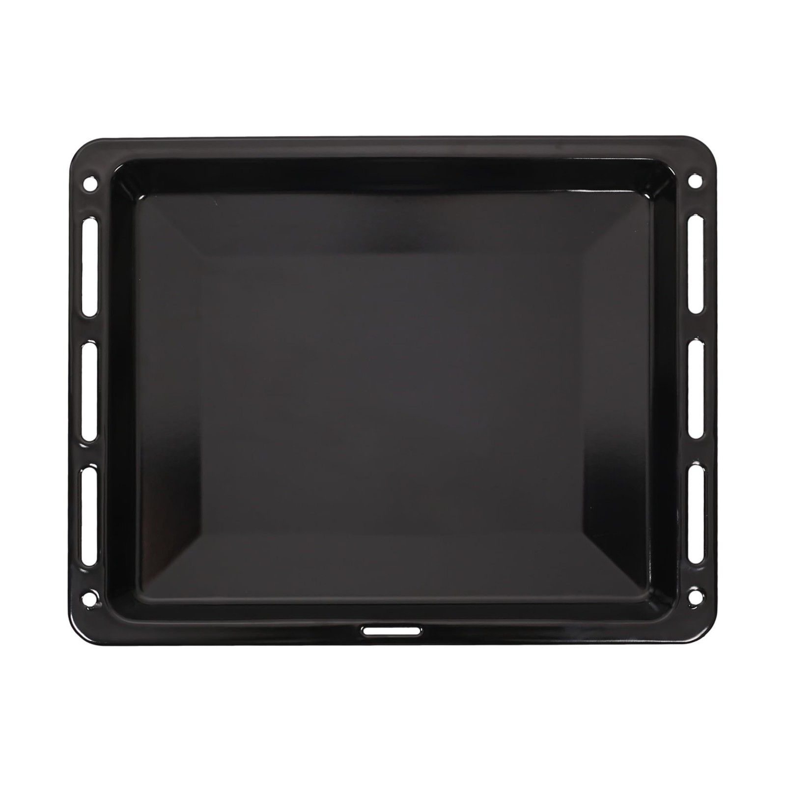 Plaque de four émaillée 46 × 37 × 3 cm lèchefrite noir pour grand four