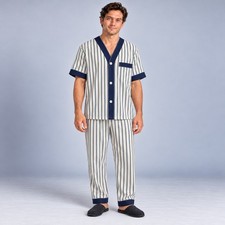 Vintage Mid Century Men's Pajamas from the Movies   Barrington Size Medium SONY