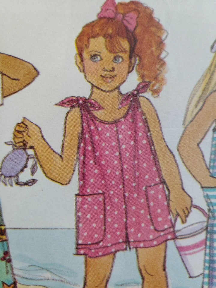 Комбинезон для девочек SX S M L Butterick Busybodies 6814 швейный узор летние шорты - Изображение 3 из 4