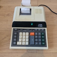 Vintage Retro Electronic Printing Calculator LION P1205