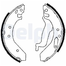 Bremsbackensatz 23927900 hinten für Honda Civic 6 MB MA EJ Concerto HW HWW