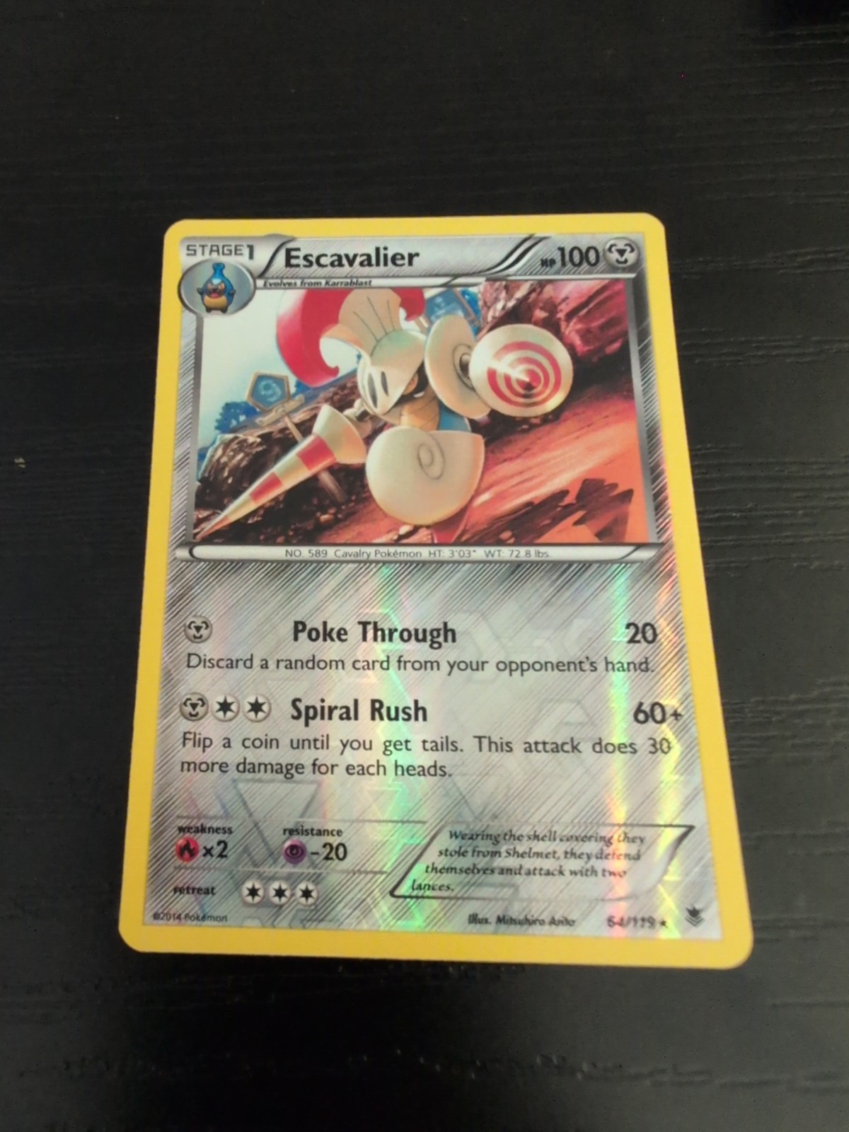 Escavalier 64/119 XY - Phantom Forces Reverse Holo