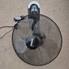 Duronic FN10 Table Fan Remote Control 4hr Timer Oscillation Black/Silver