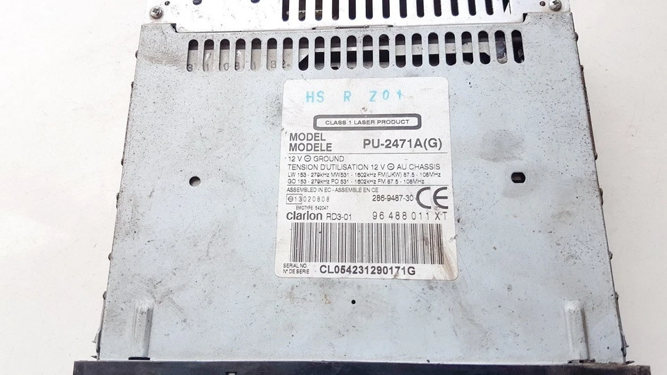 96488011xt Kassettenradio Autoradio pu-2471a Citroen C3 DE910909-75 - Bild 2 von 4