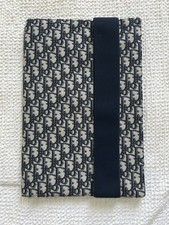 NEW/Excellent Christian Dior Navy Oblique Technical Canvas Agenda Note Cover