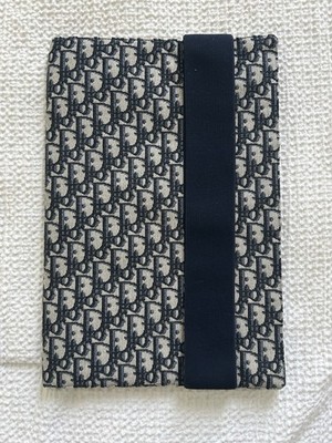 NEW/Excellent Christian Dior Navy Oblique Technical Canvas Agenda Note Cover