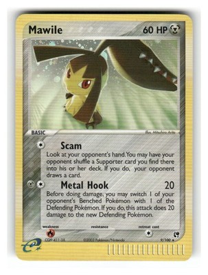 Mawile 9/100 Holo Rare Sandstorm Pokemon Lightly Played