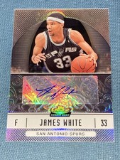 E23 2006-07 Topps Finest Rookie Refractor Auto James White 76 RC San Antonio