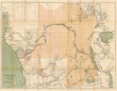 Kongo Freistaat & Flusstal. Zentralafrika. Henry Morton Stanley 1885 Karte