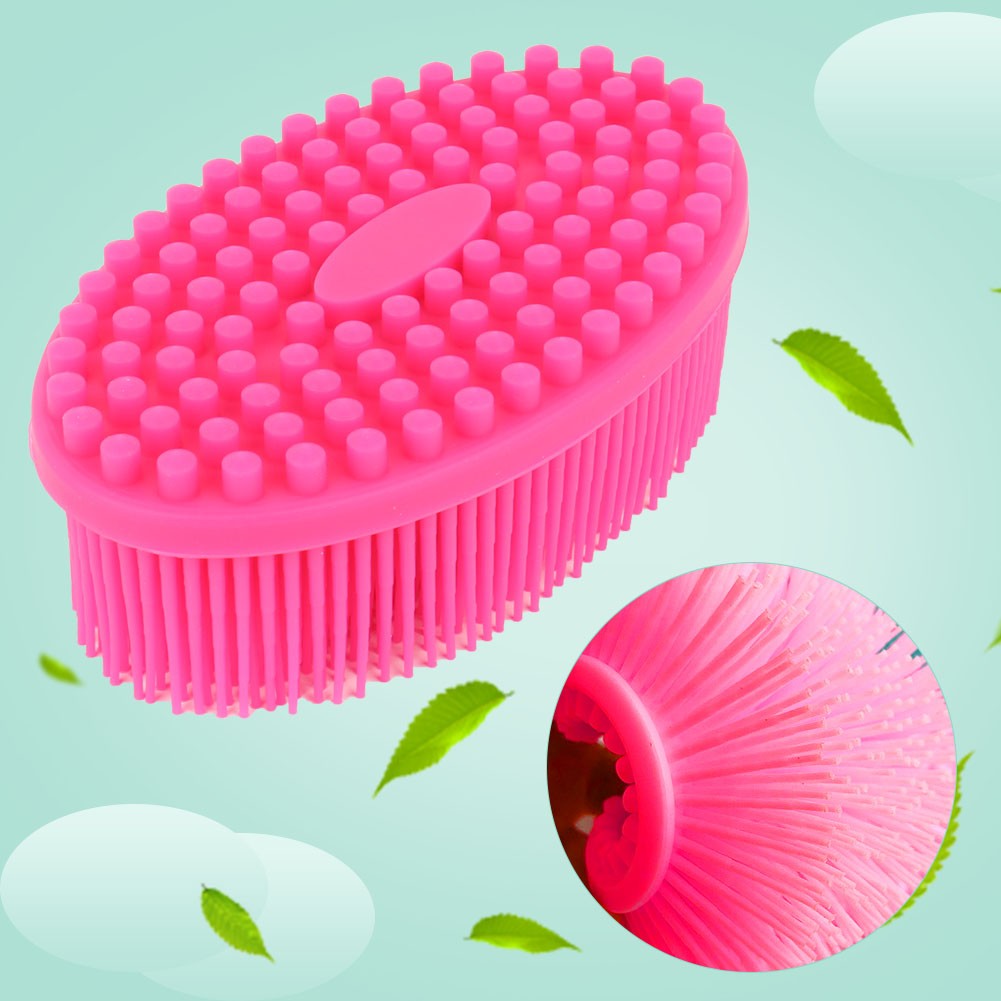Silicone Baby Sensory Brush Massage Bath Tactility Training Brush Hair LW