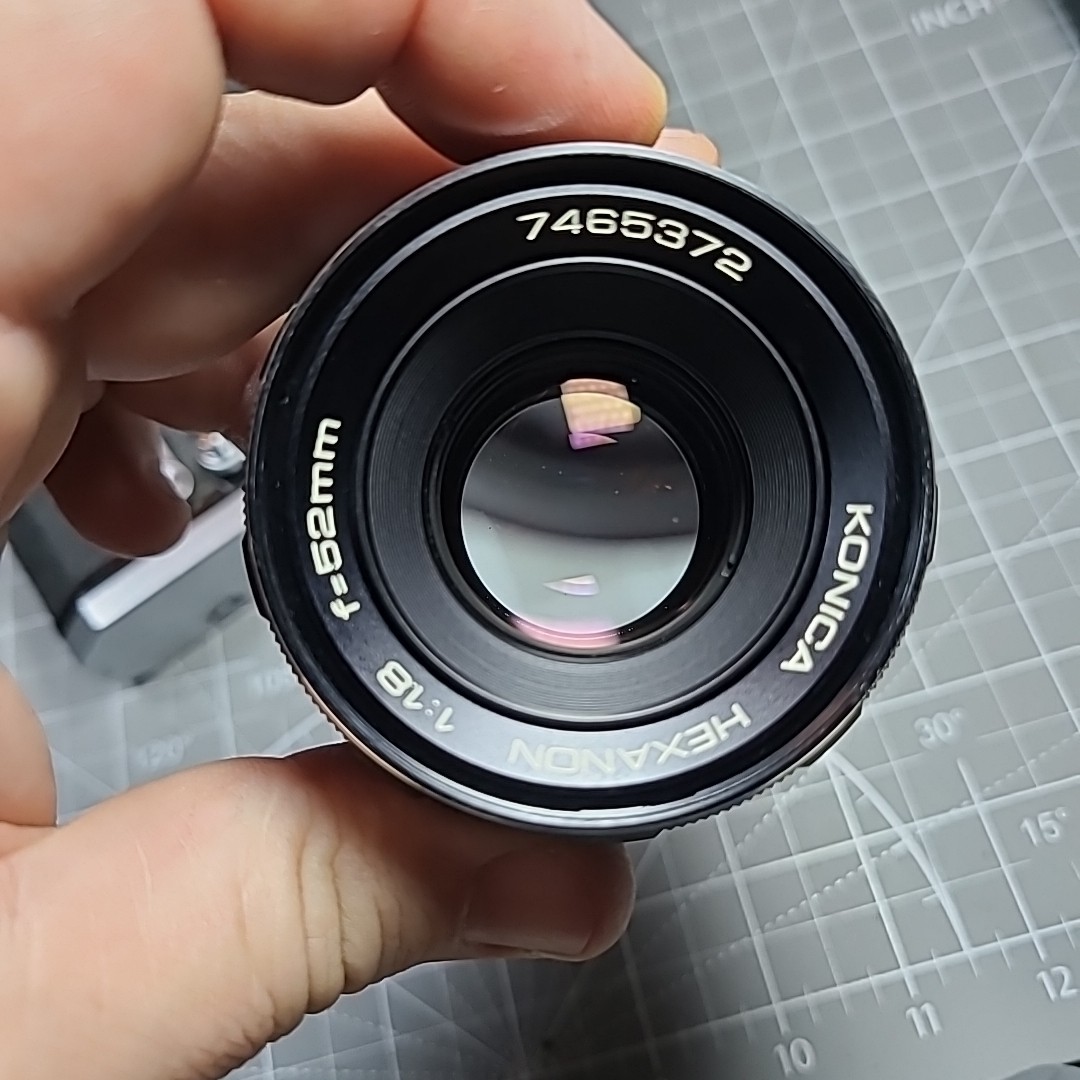 KONICA　AUTOREX P 　HEXANON　52mm f1.8 Konica Hexanon 52mm F/1.8 Standard prime Lens With Autoreflex T