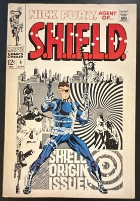 MARVEL NICK FURY AGENT OF S.H.I.E.L.D. #4 1968 - STAN LEE/STERANKO