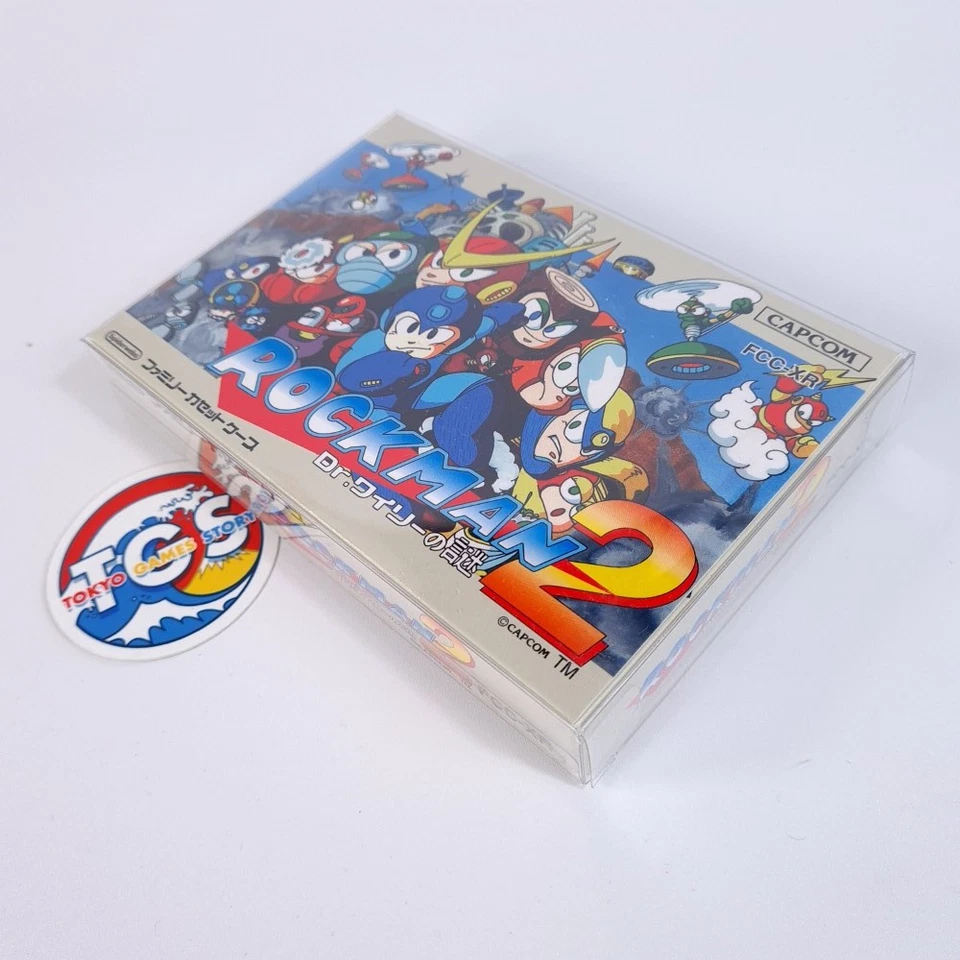 Rockman Mega Man 2 Family Cassette Case Capcom Japan New (Card Holder +Stickers) - Image 4 of 4