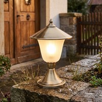 Edle Gartenleuchte Aus Messing Glas Rostfrei H:29Cm Beleuchtung Weg AußEn Andros