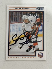 2012-13 Score Steve Staios #299 Auto Autograph Signed New York Islanders