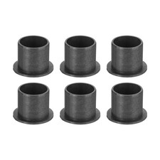 6Pcs Flanged Sleeve Bearing, ID 20mm x OD 23mm x Length 21mm POM Bushing, Black