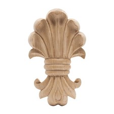 Outwater 7/8" x 3-7/8" x 6-5/8" Maple Deco Applique Onlay Unfinished 2 Pack 