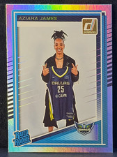 Panini 2025 Donruss WNBA Rated Rookie Holo Aziaha James Wings RC #95