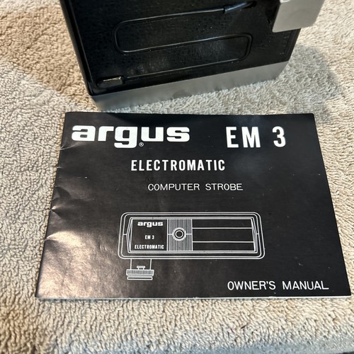 Vintage Argus EM 3 ELECTROMATIC Computer Strobe. Camera Flash. It Does Flash - Picture 8 of 9
