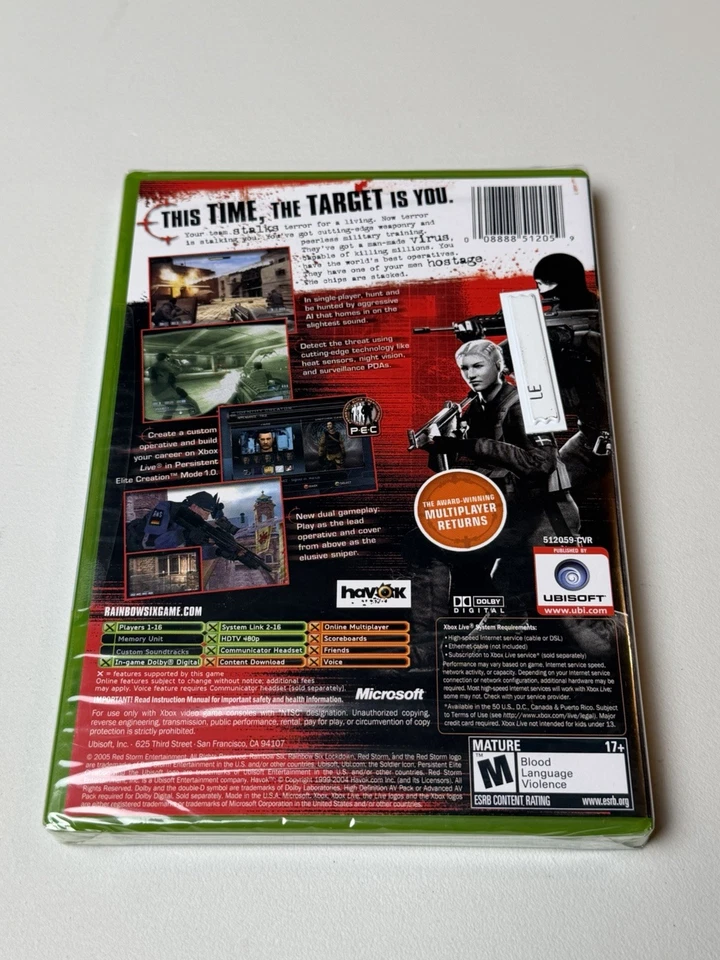 Tom Clancy’s Rainbow Six Lockdown - Brand New Factory Sealed - Original Xbox ￼ - Image 2 of 4