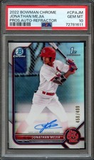 BB - 2022 Bowman Chrome- Refractor 458/499 - #CPAJM - Jonathan Mejia - PSA 10