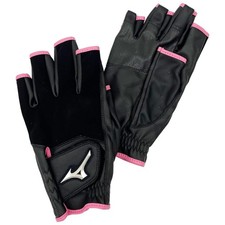 MIZUNO Park Golf Gloves ZEROSPACE Fingerless Type L Black Pink