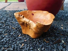 Natural Primitive Style Wood Wooden Bowl Decor Nature Enthusiast Woodland Outdoo